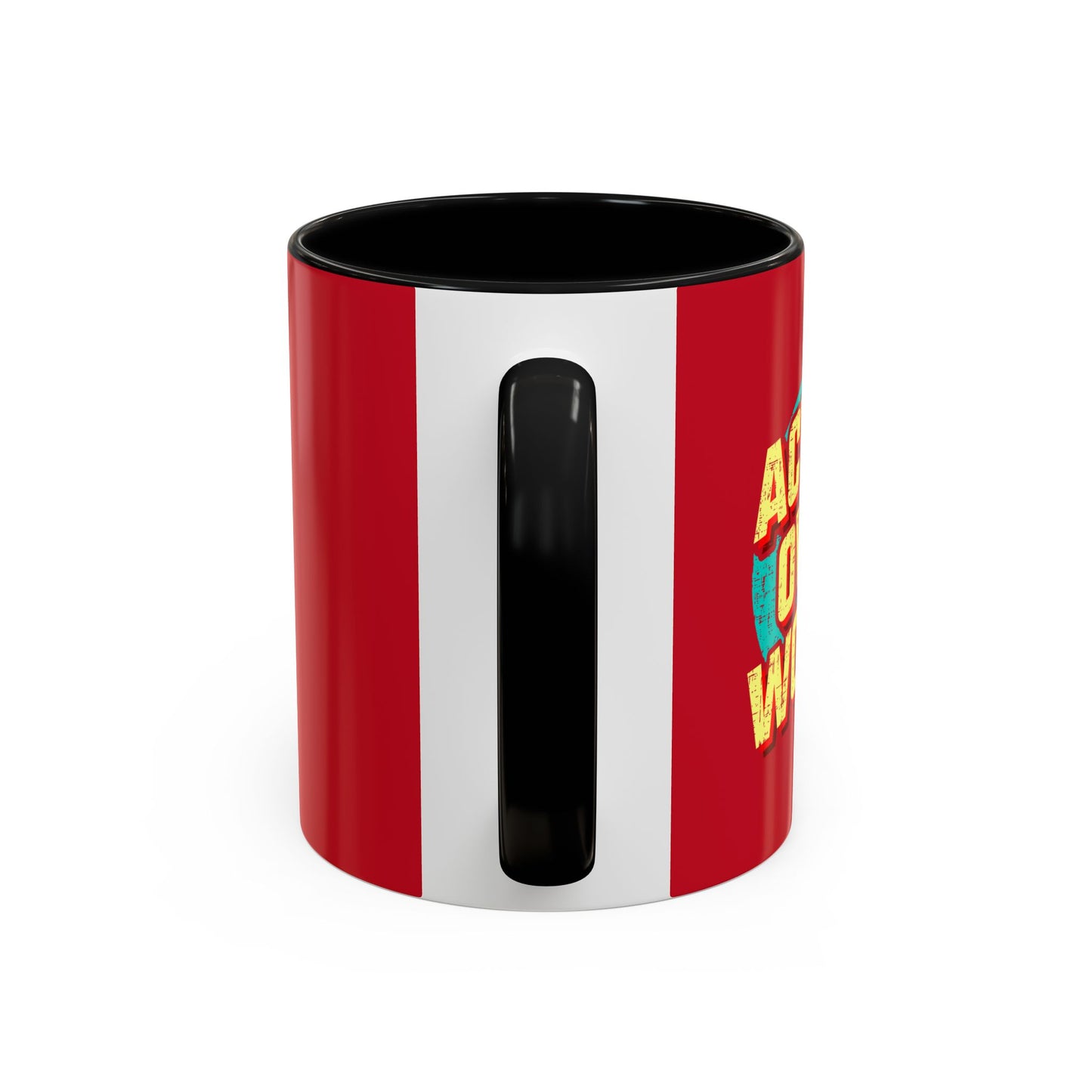 Action Over Words Accent Coffee Mug (11, 15oz)