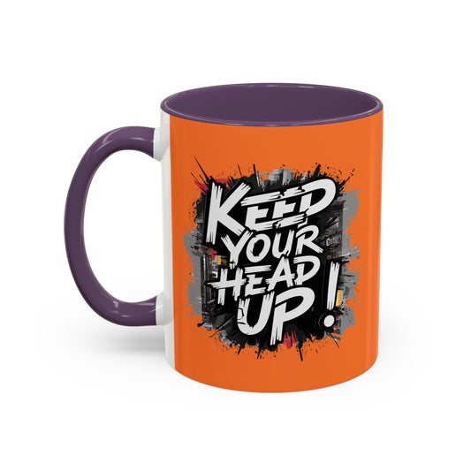 Keep Your Head Up! Accent Coffee Mug (11, 15oz)