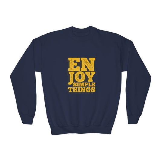 Enjoy Simple Things Youth Crewneck Sweatshirt