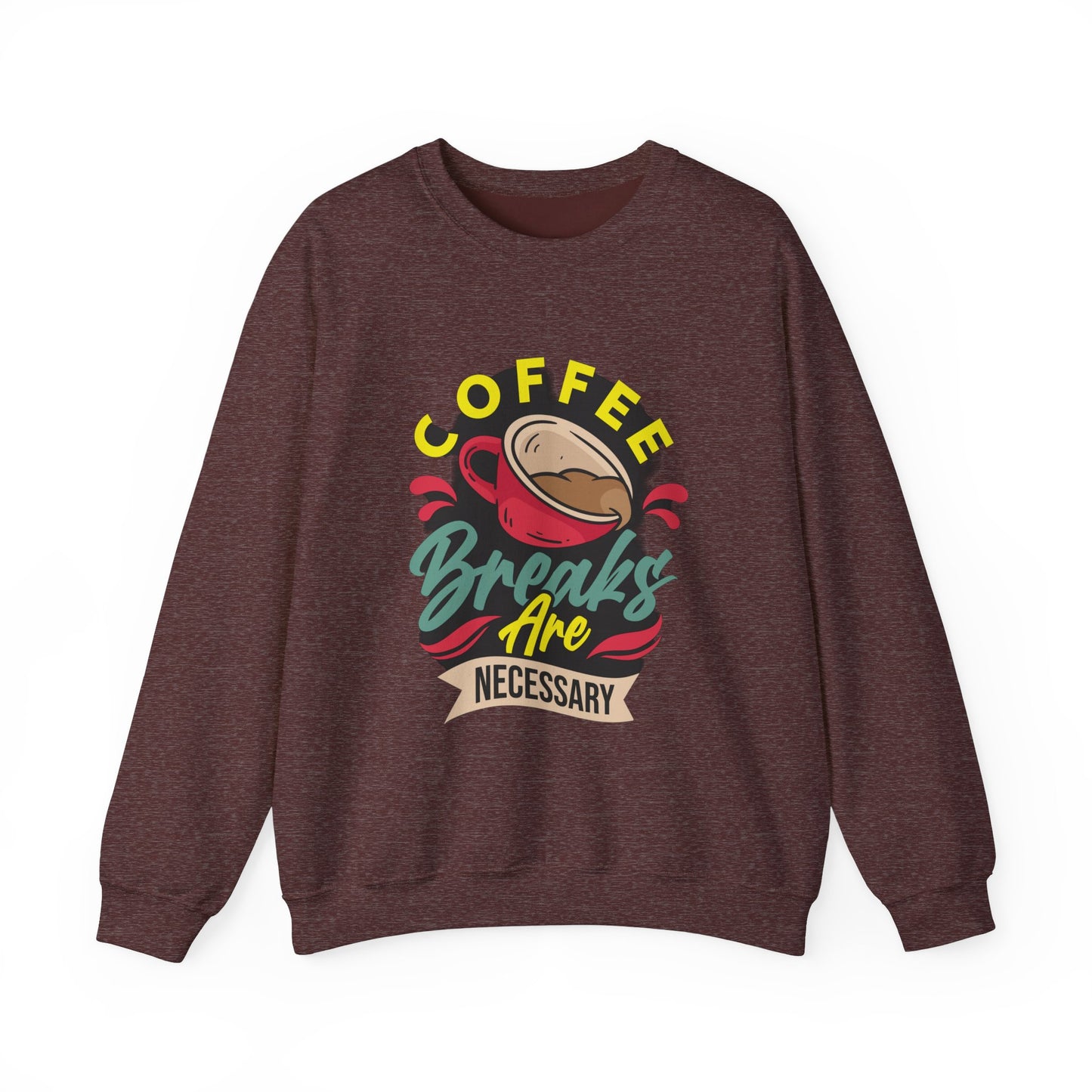Coffee Breaks Are Necessary Unisex Heavy Blend™ Crewneck Sweatshirt