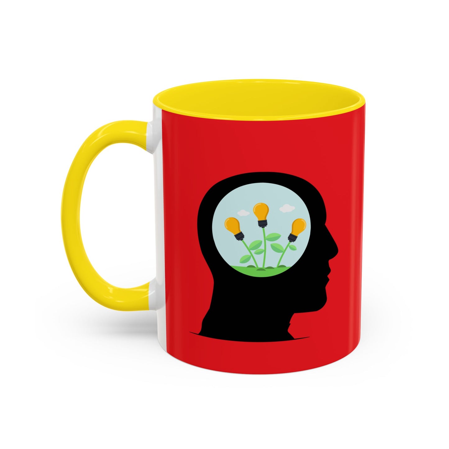 Mindset And Positive Thoughts Accent Coffee Mug (11, 15oz)