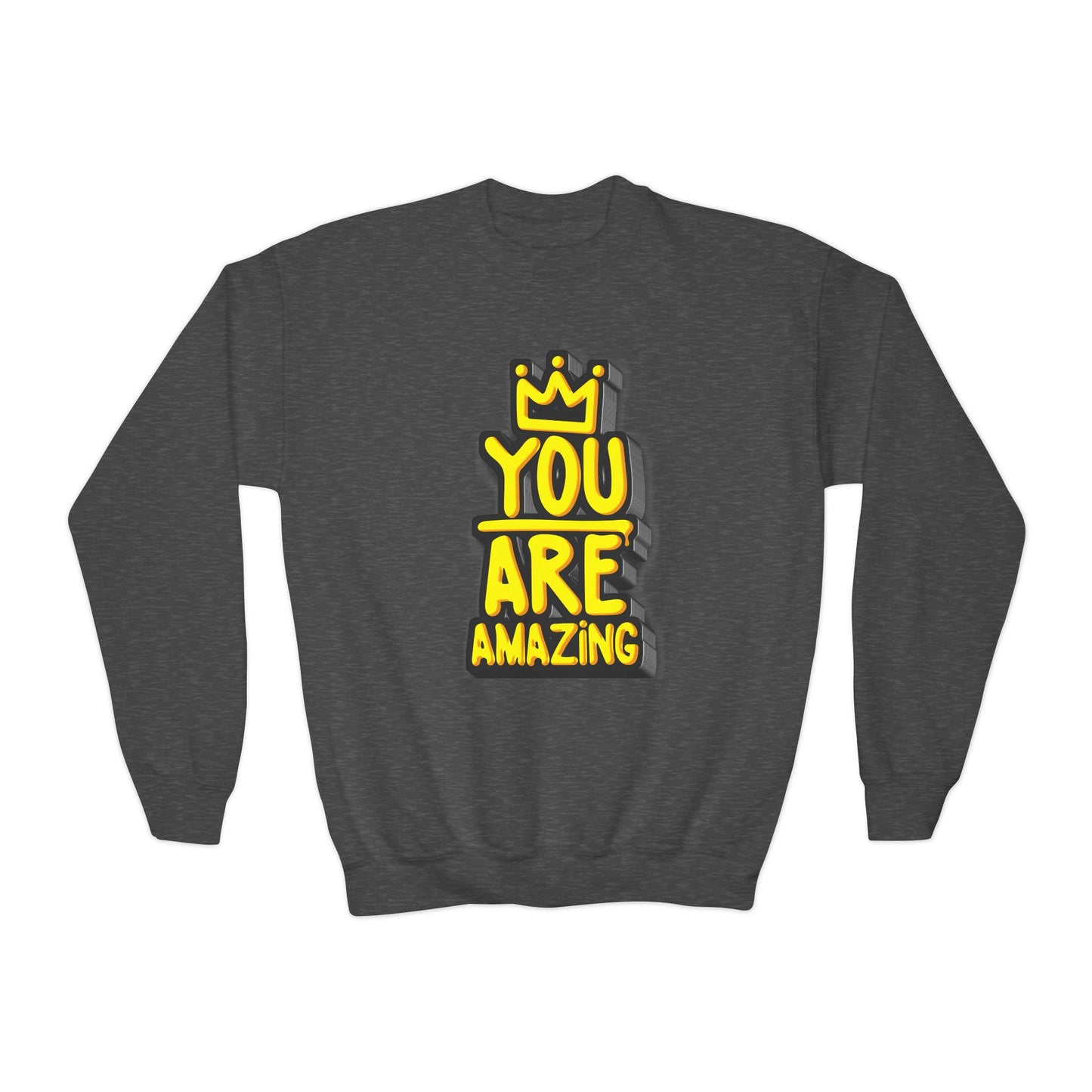 You Are Amazing Youth Crewneck Sweatshirt
