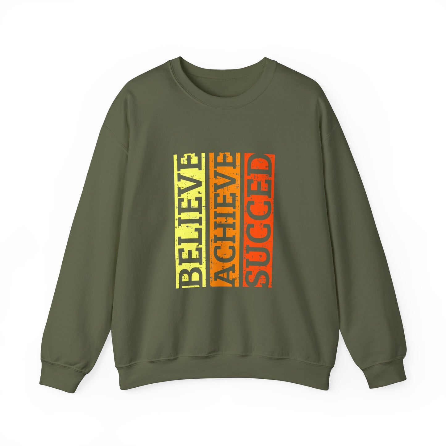 Belive Achieve Succed Unisex Heavy Blend™ Crewneck Sweatshirt