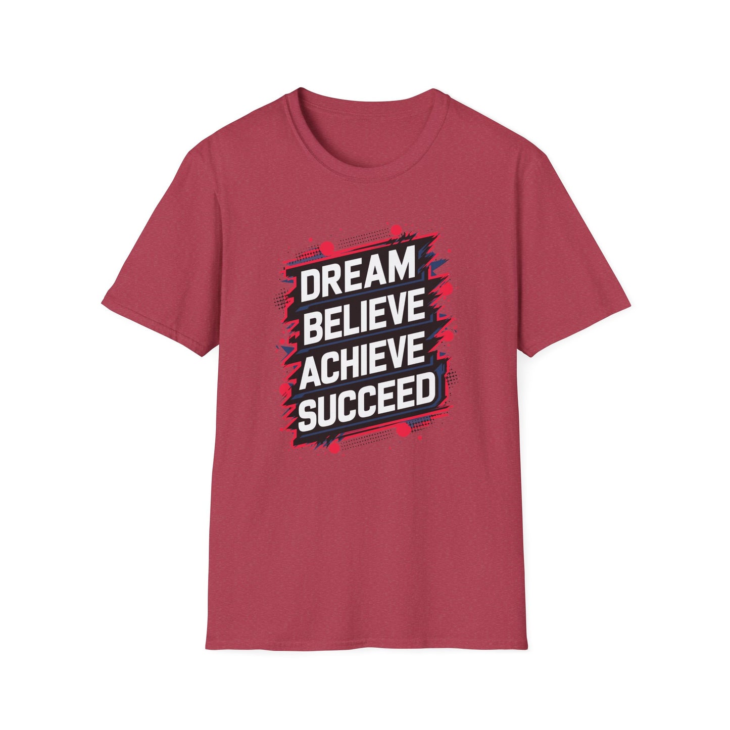 Dream Velieve Achieve Succeed Unisex Softstyle T-Shirt