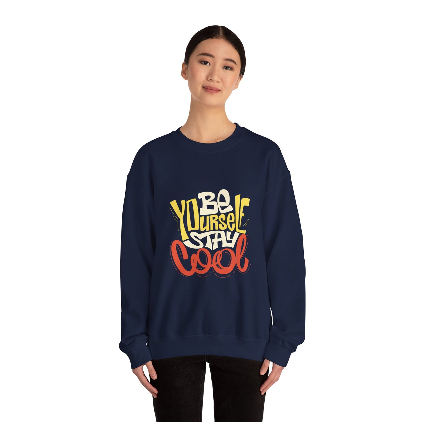 Be Yourself Stay Cool Unisex Heavy Blend™ Crewneck Sweatshirt