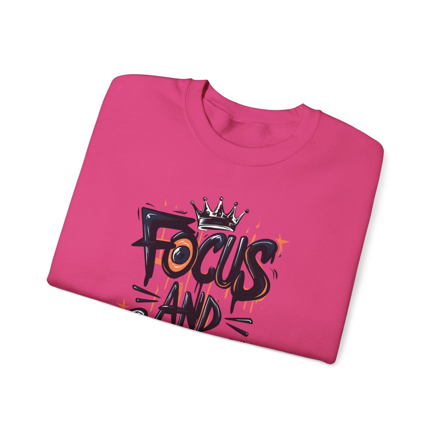 Focus And Conquer Unisex Heavy Blend™ Crewneck Sweatshirt