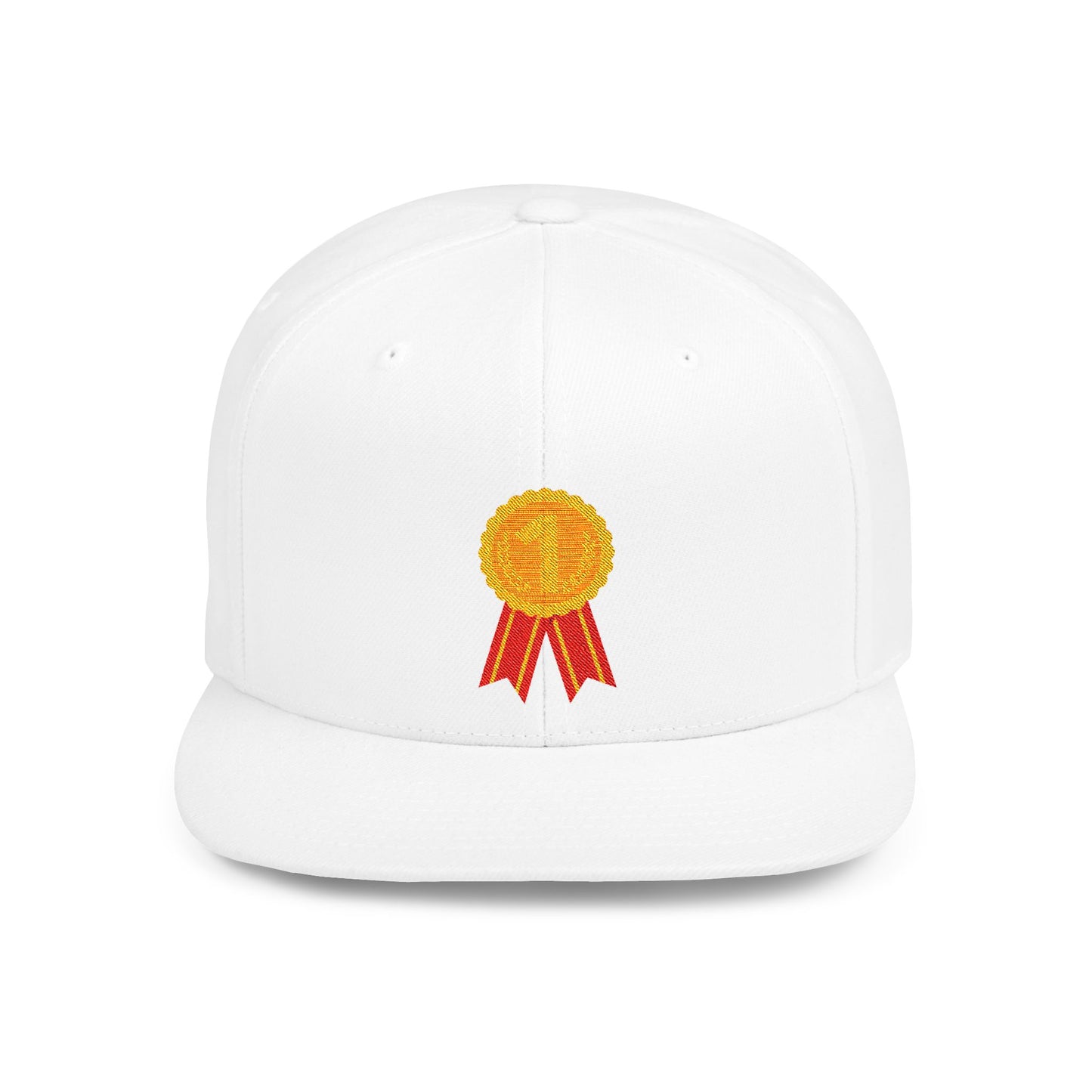 Gold Medal Symbol Flat Bill Snapback
