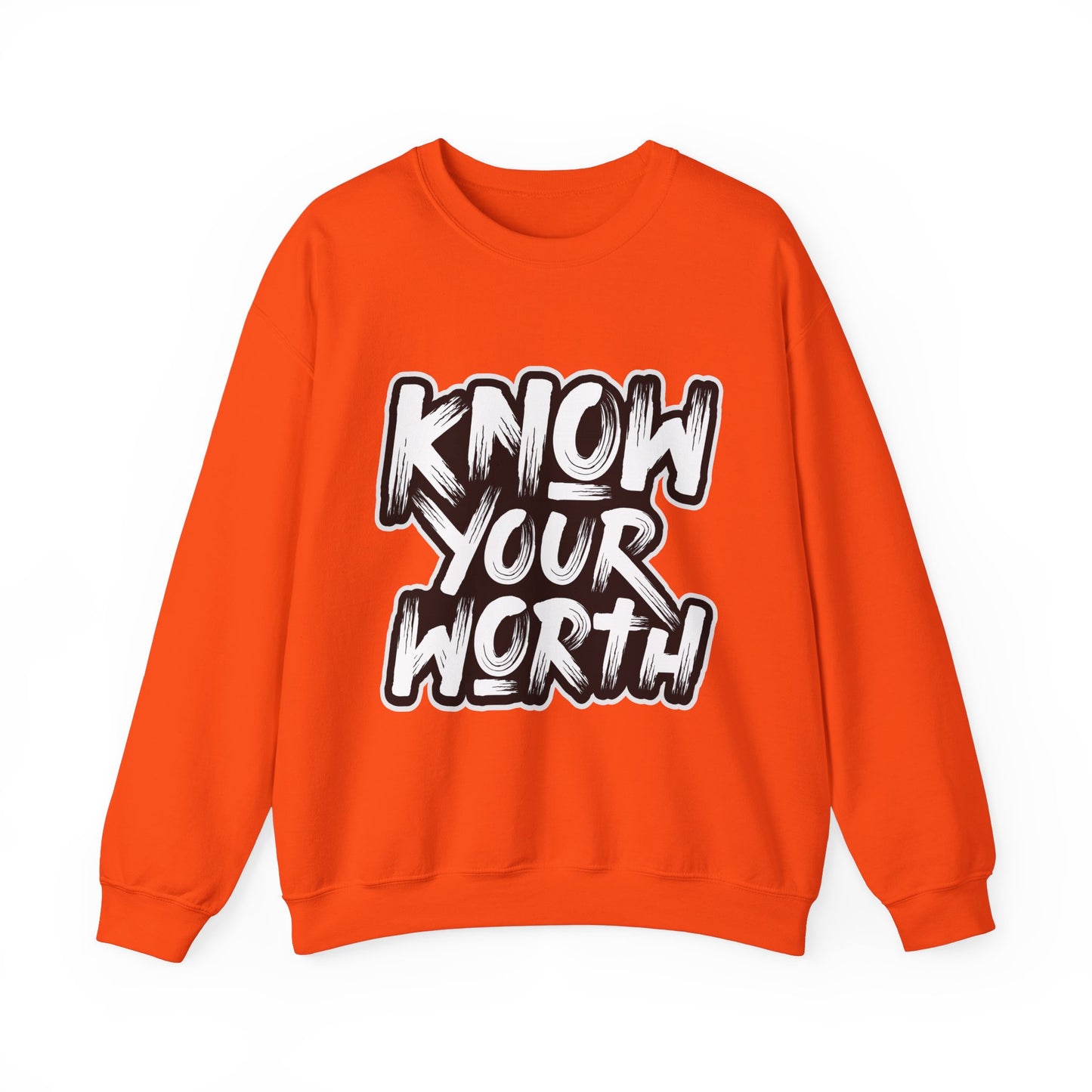 Know Your Worth Unisex Heavy Blend™ Crewneck Sweatshirt