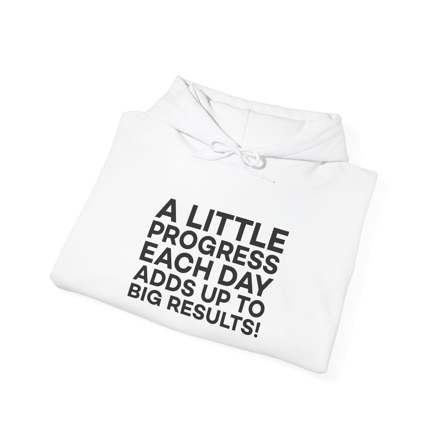A Little Progress Each Day Adds Up To Big Results! Unisex Heavy Blend™ Hooded Sweatshirt