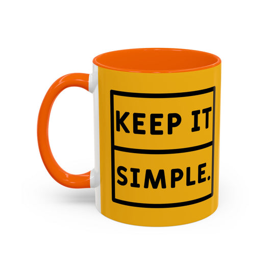 Keep It Simple Accent Coffee Mug (11, 15oz)