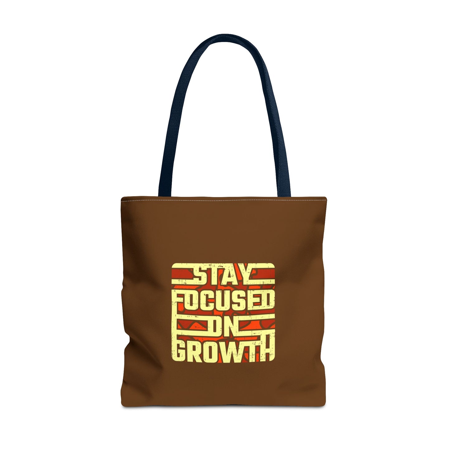 Stay Focused On Growth Tote Bag (AOP)