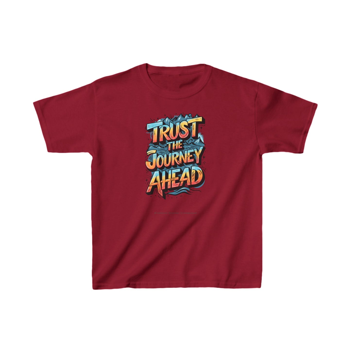 Trust The Journey Ahead Kids Heavy Cotton™ Tee