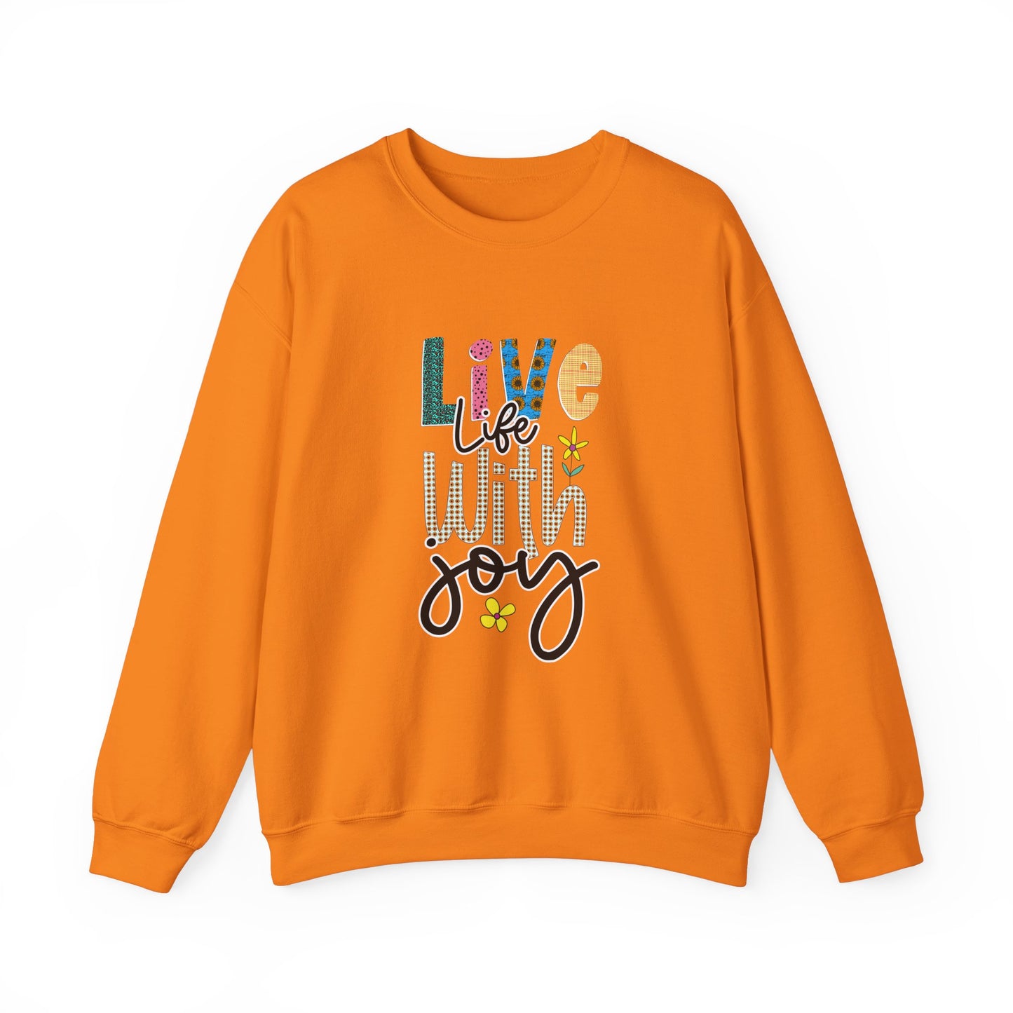 Live Life With Joy Unisex Heavy Blend™ Crewneck Sweatshirt