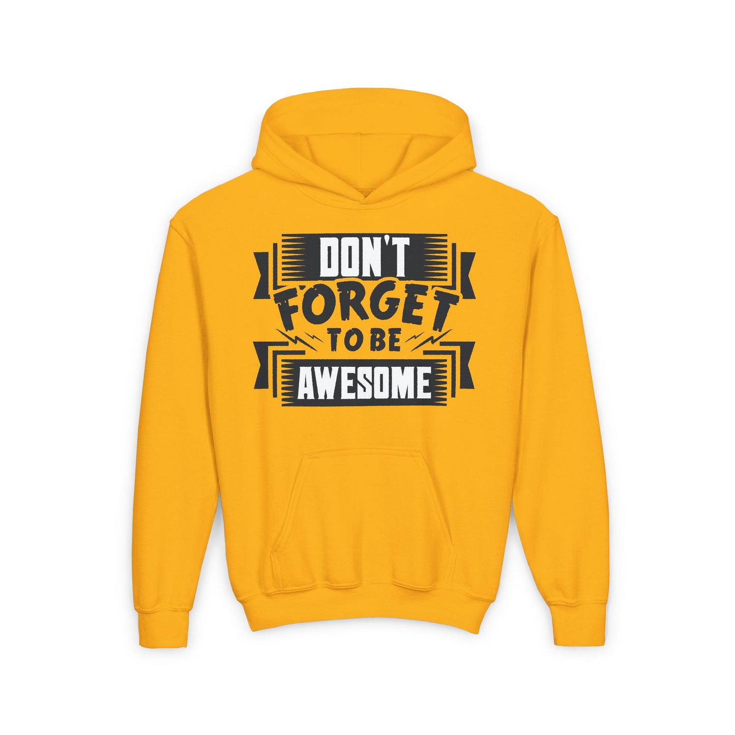 Don't Forget To Be Awesome Youth Heavy Blend Hooded Sweatshirt