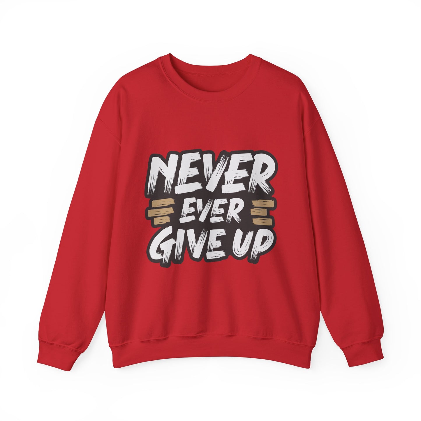 Never Give Up Unisex Heavy Blend™ Crewneck Sweatshirt