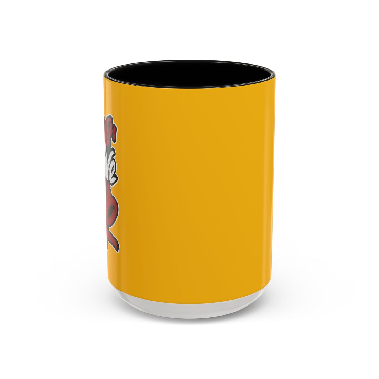 Never Give Up Accent Coffee Mug (11, 15oz)