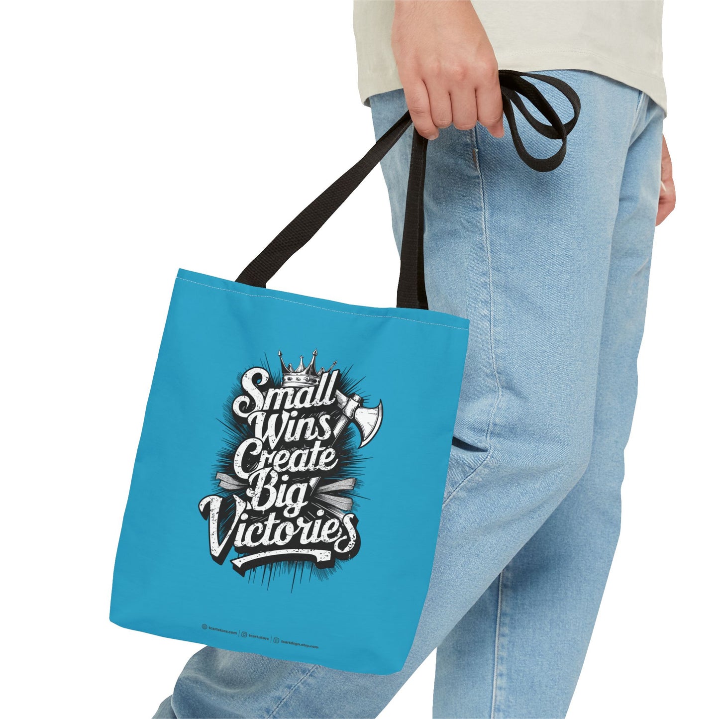 Small Wings Create Big Victories Tote Bag (AOP)