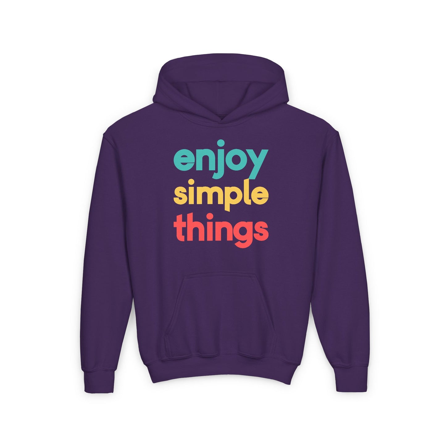 Enjoy Simple Things Youth Heavy Blend Hooded Sweatshirt
