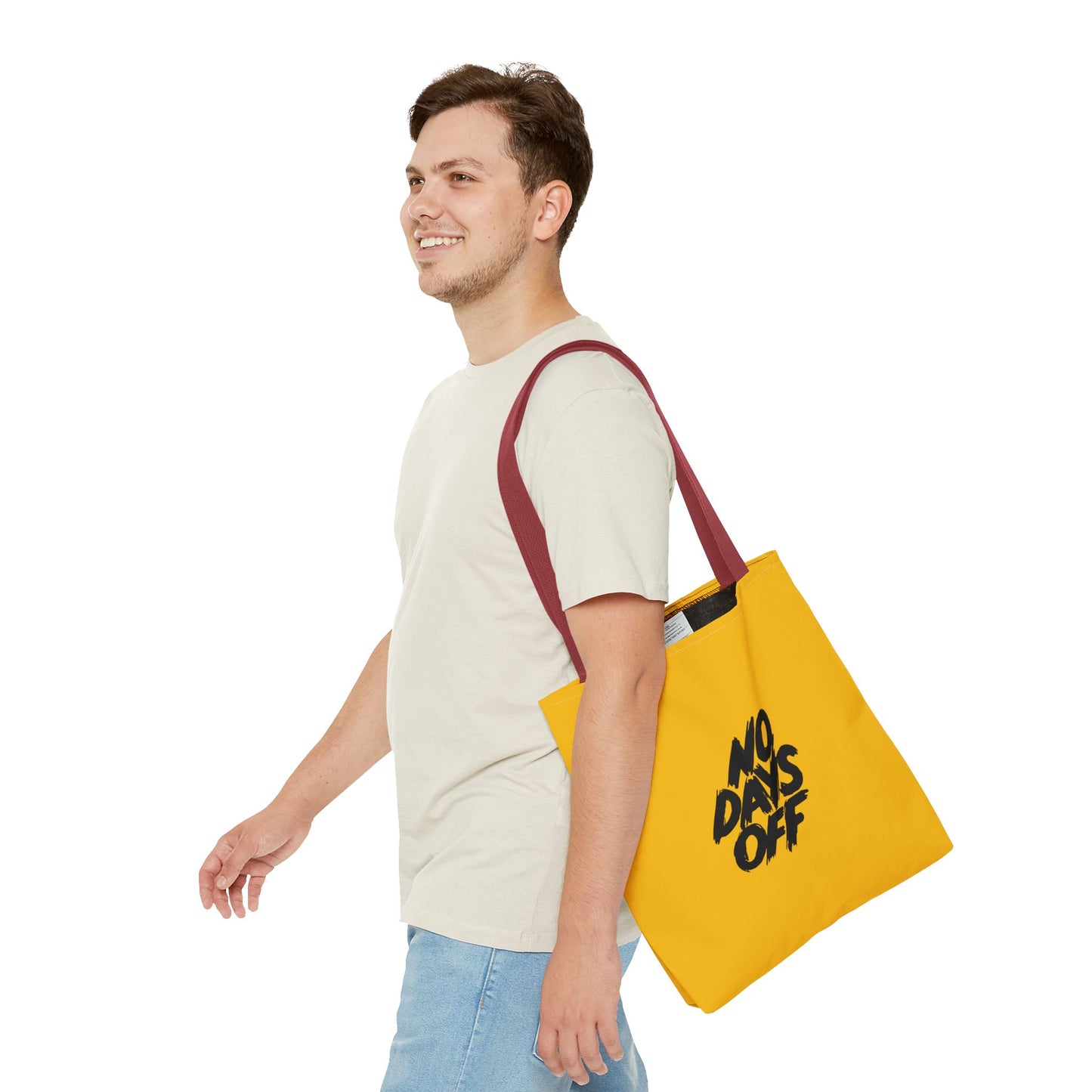 No Days Off Tote Bag (AOP)