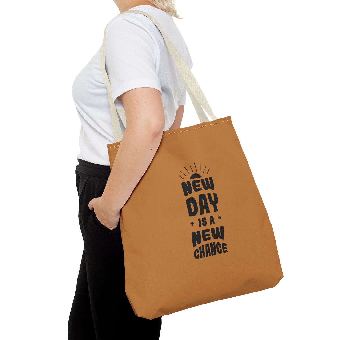 New Day Is A New Change Tote Bag (AOP)
