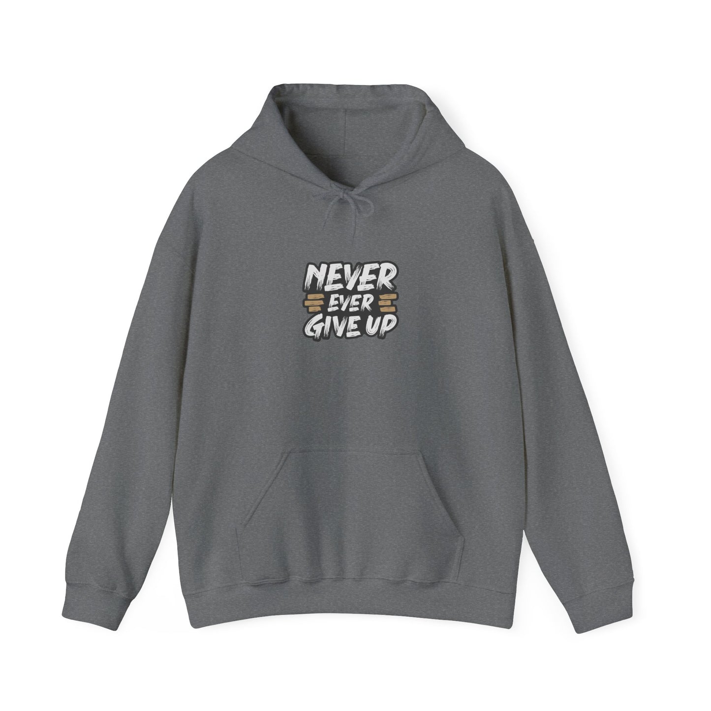 Never Ever Give Up Unisex Heavy Blend™ Hooded Sweatshirt