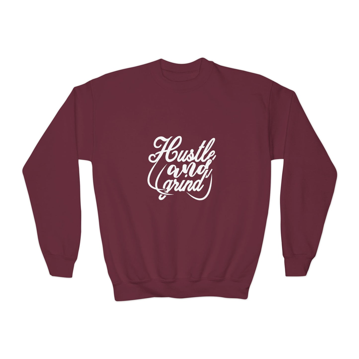 Hustle And Grind Youth Crewneck Sweatshirt