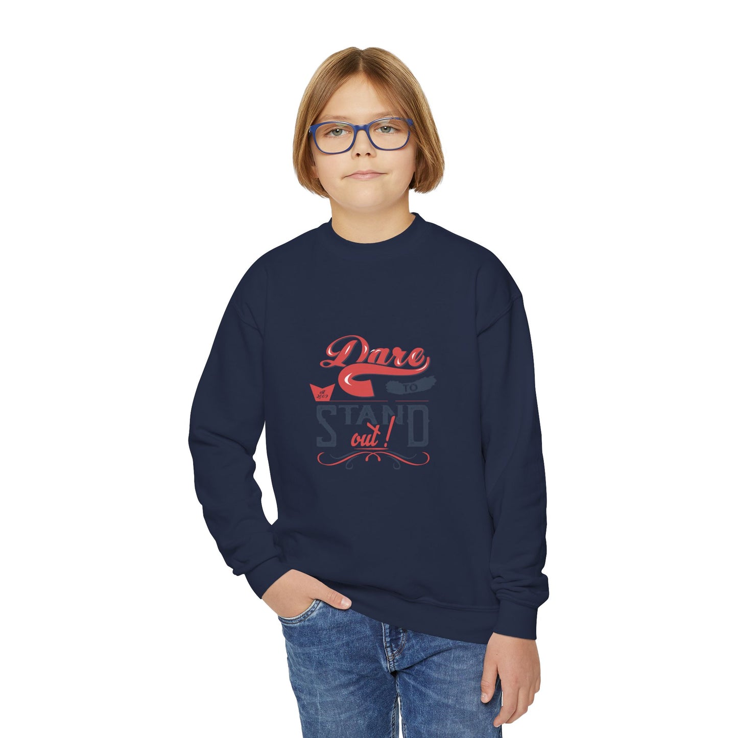 Dare To Stand Out Youth Crewneck Sweatshirt