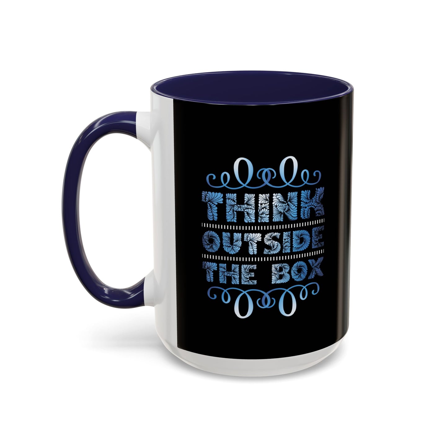 Think Outside The Box Accent Coffee Mug (11, 15oz)