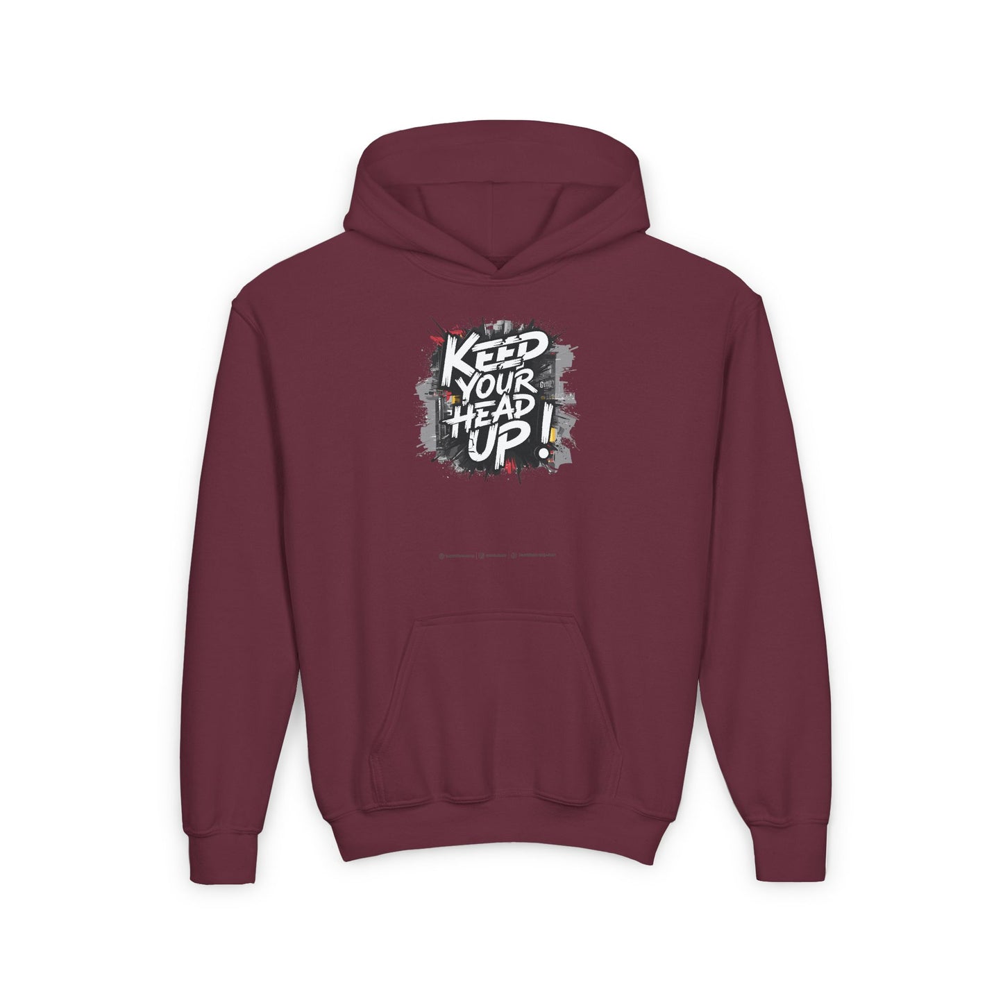 Keep Your Head Up ! Youth Heavy Blend Hooded Sweatshirt