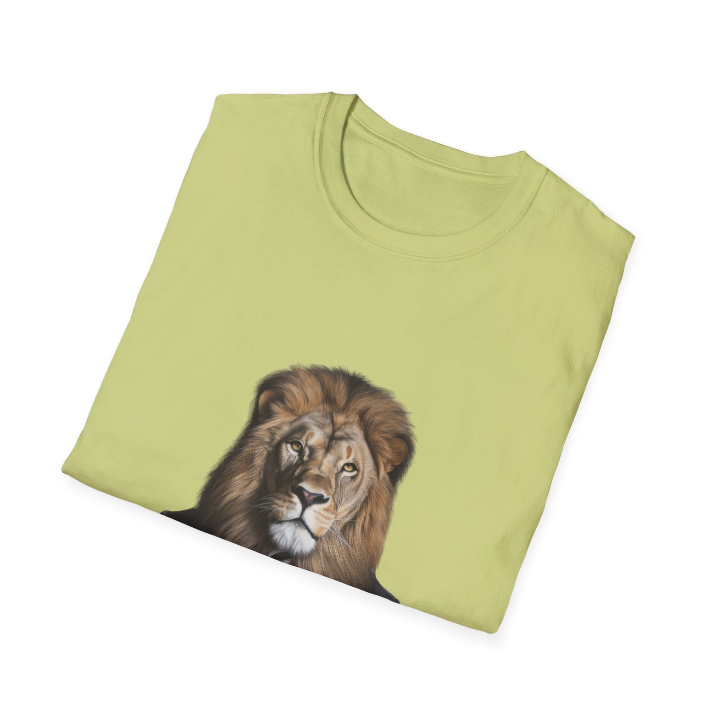 lion business person Unisex Softstyle T-Shirt