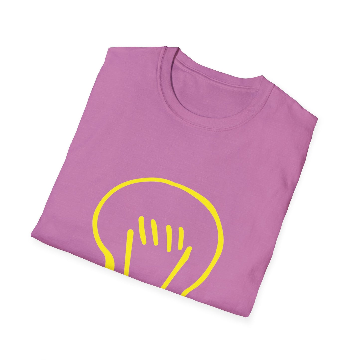 Drawing Light Bulb Icon Unisex Softstyle T-Shirt