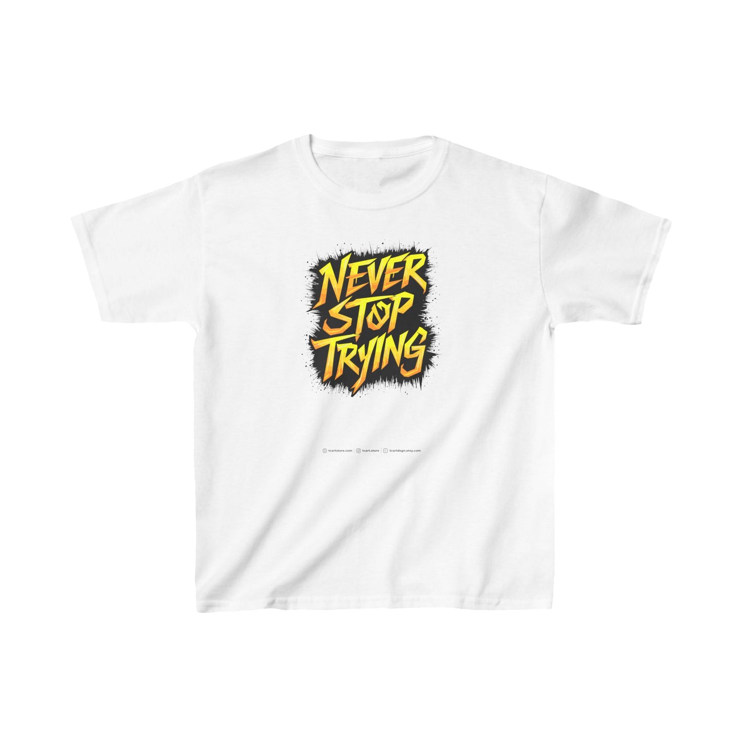 Never Stop Trying Kids Heavy Cotton™ Tee