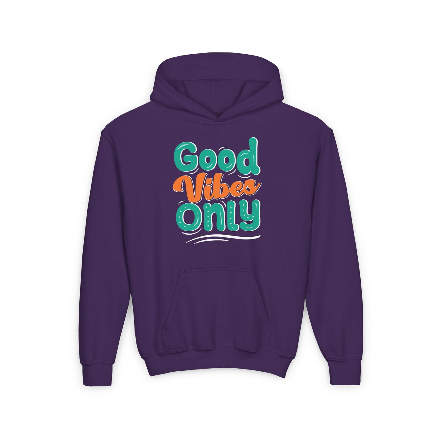 Good Vides Only Youth Heavy Blend Hooded Sweatshirt
