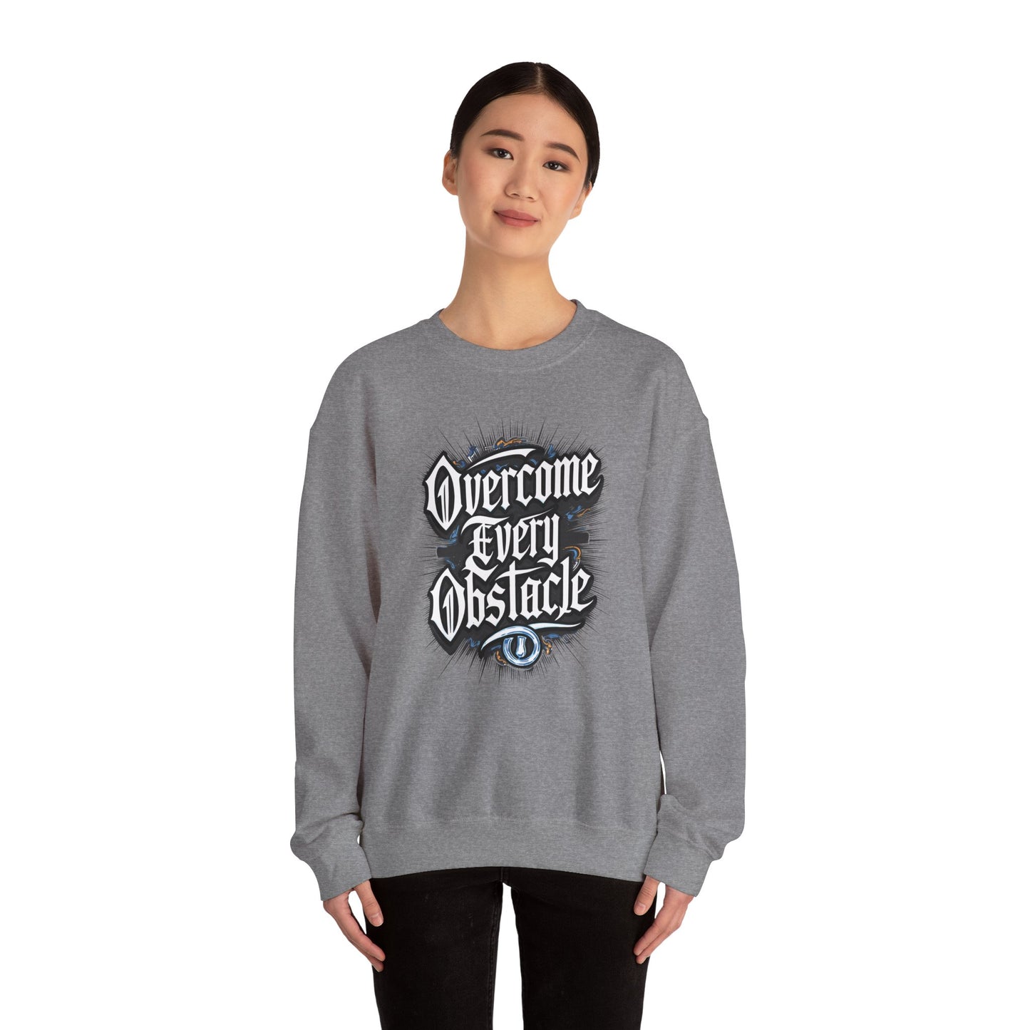 Overcome Every Obstacle Unisex Heavy Blend™ Crewneck Sweatshirt