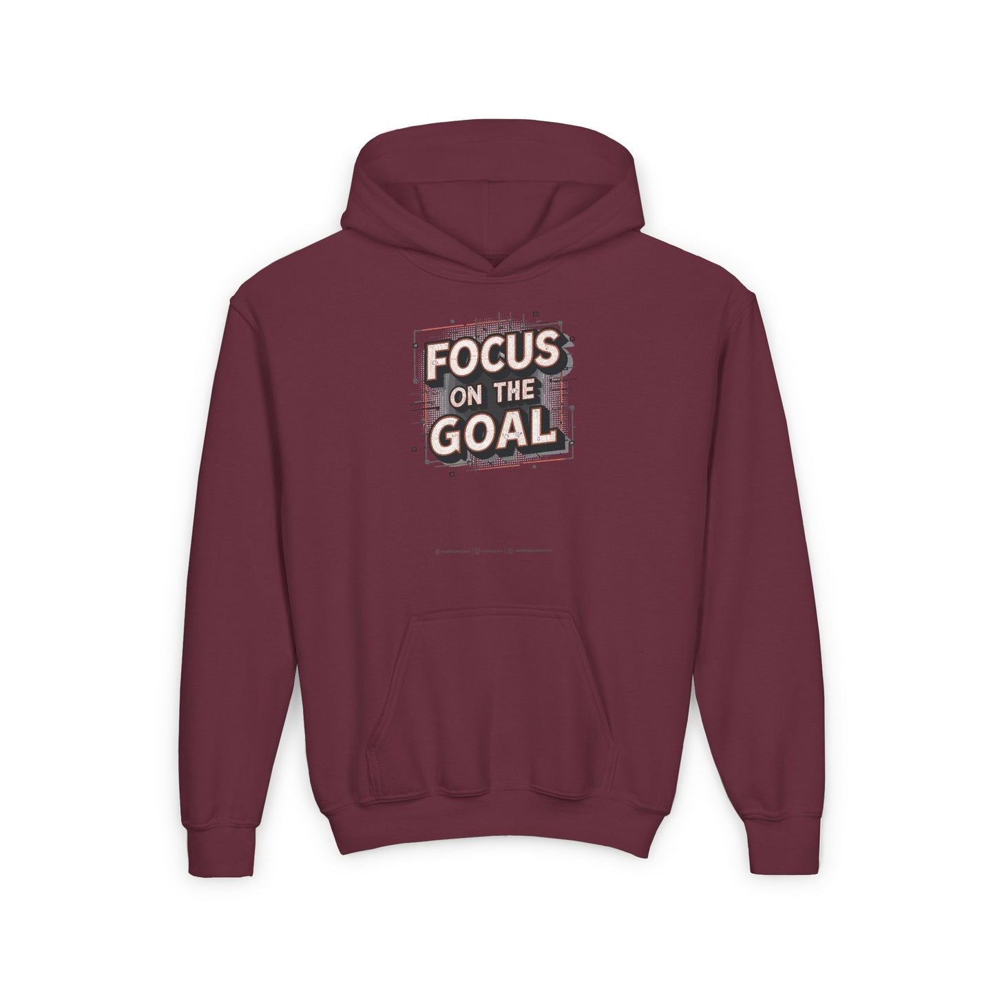Focus On The Goal Youth Heavy Blend Hooded Sweatshirt