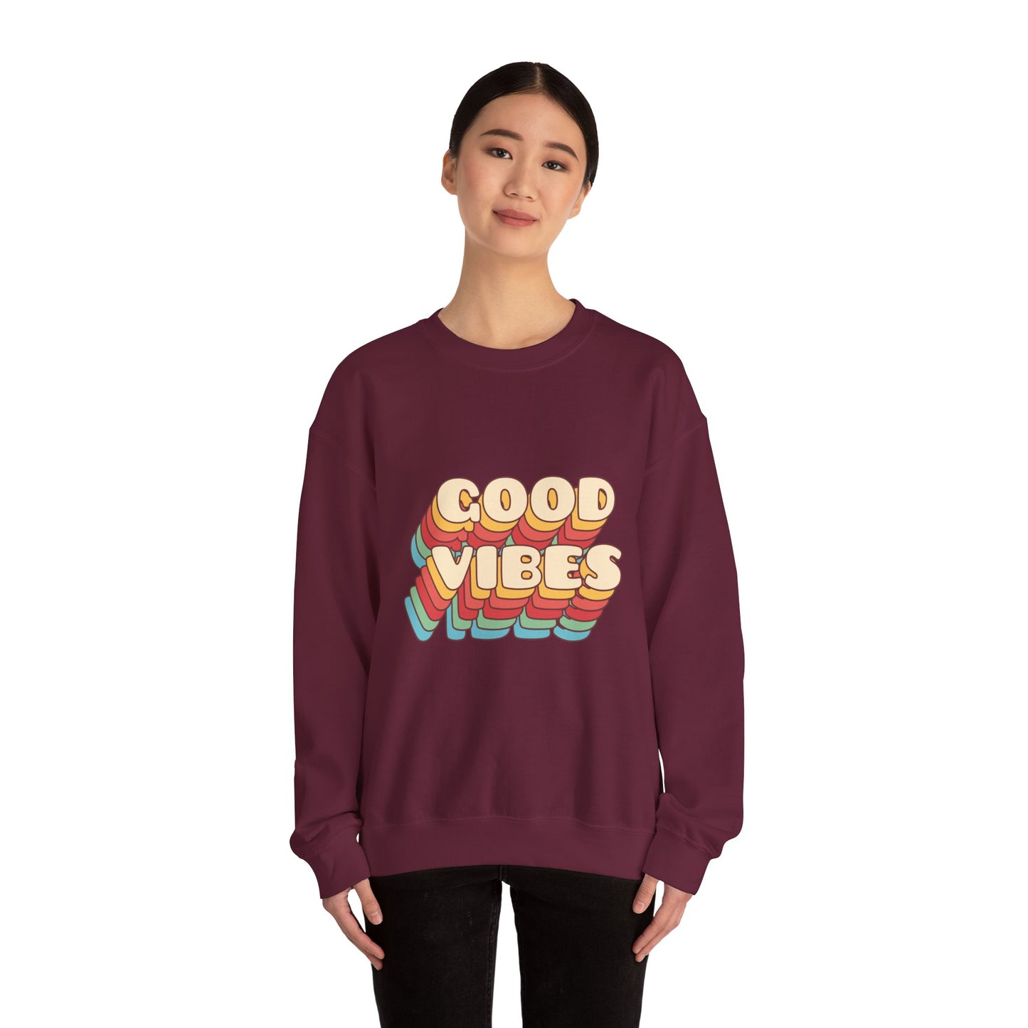 Good Vibes Unisex Heavy Blend™ Crewneck Sweatshirt