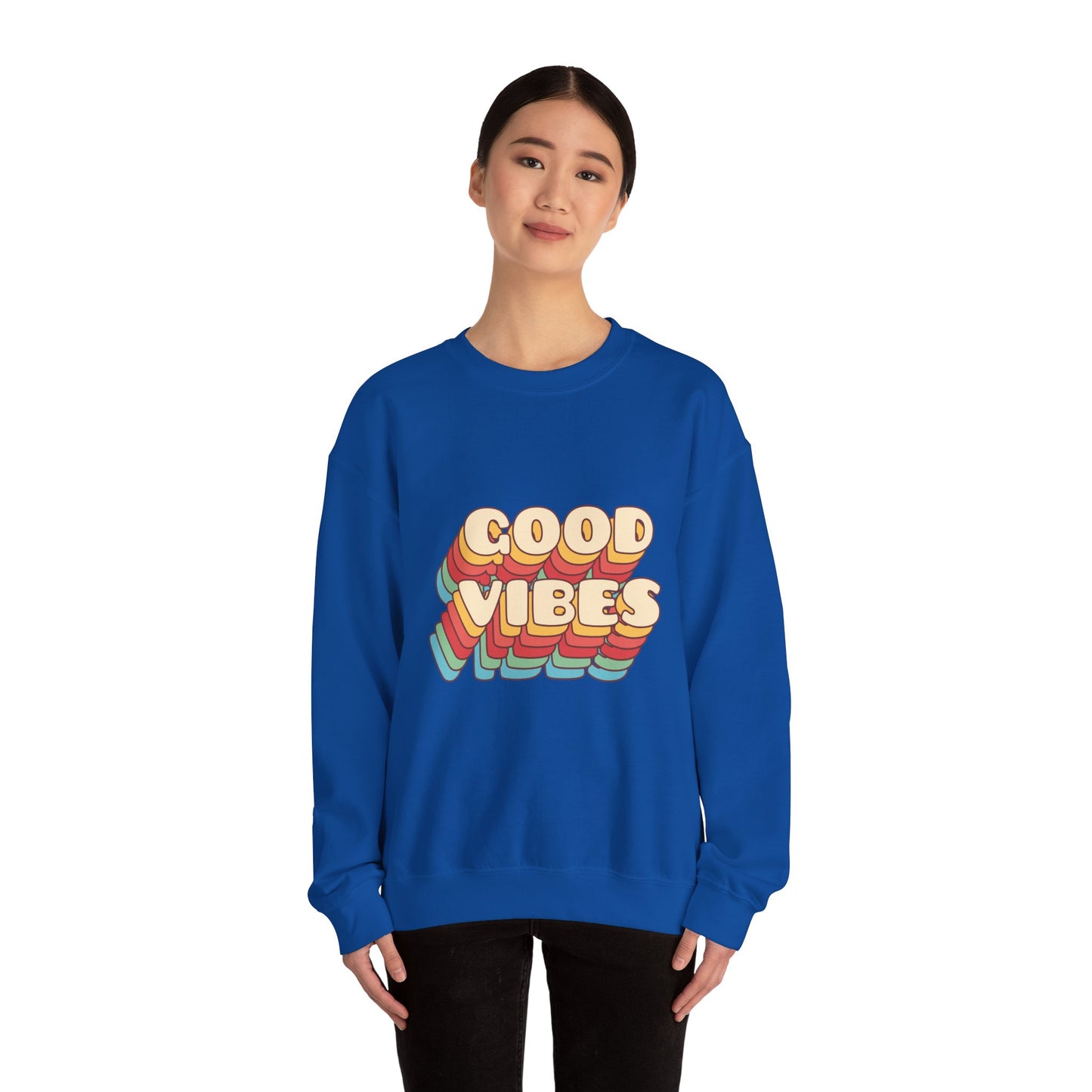 Good Vibes Unisex Heavy Blend™ Crewneck Sweatshirt