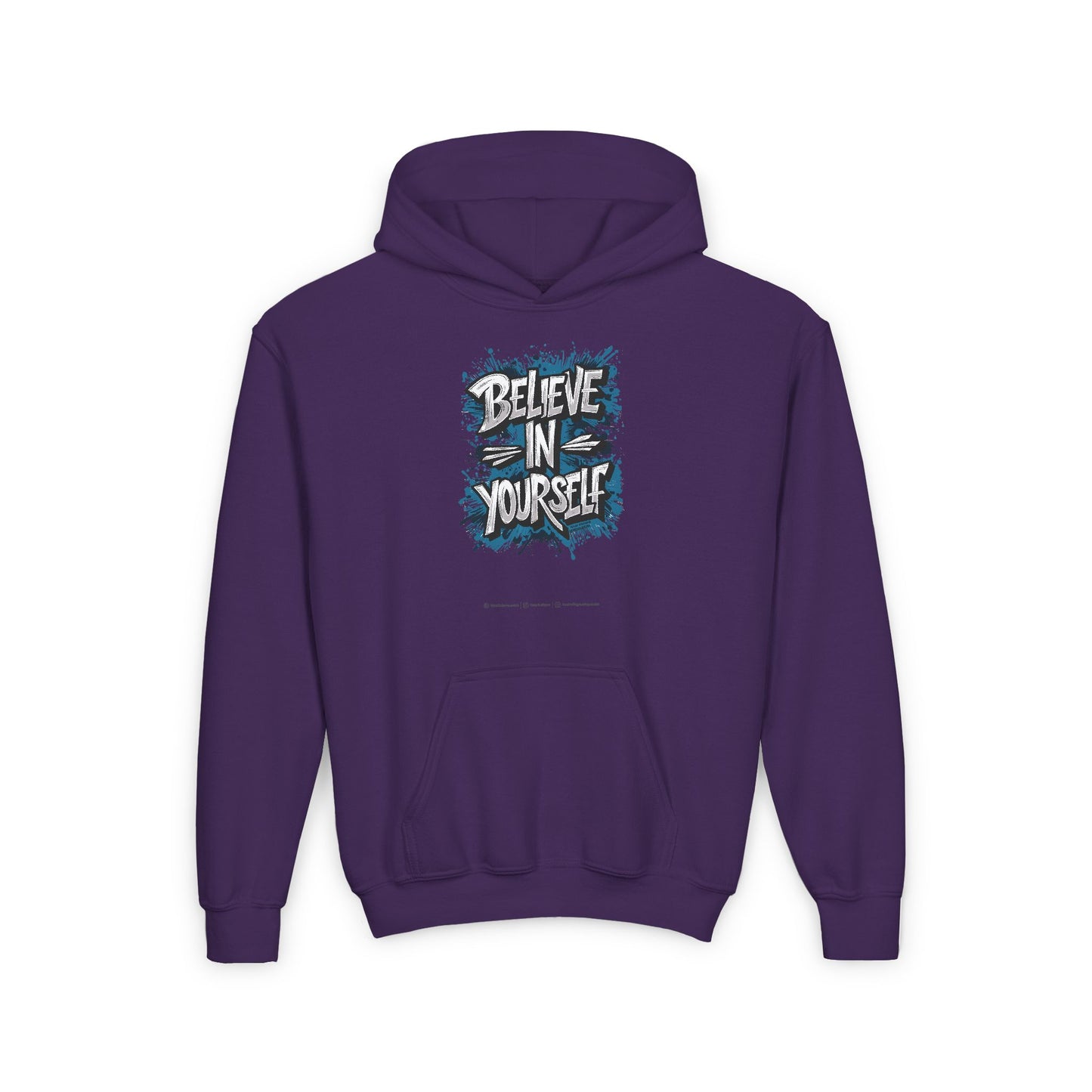 Believe In Yourself Youth Heavy Blend Hooded Sweatshirt