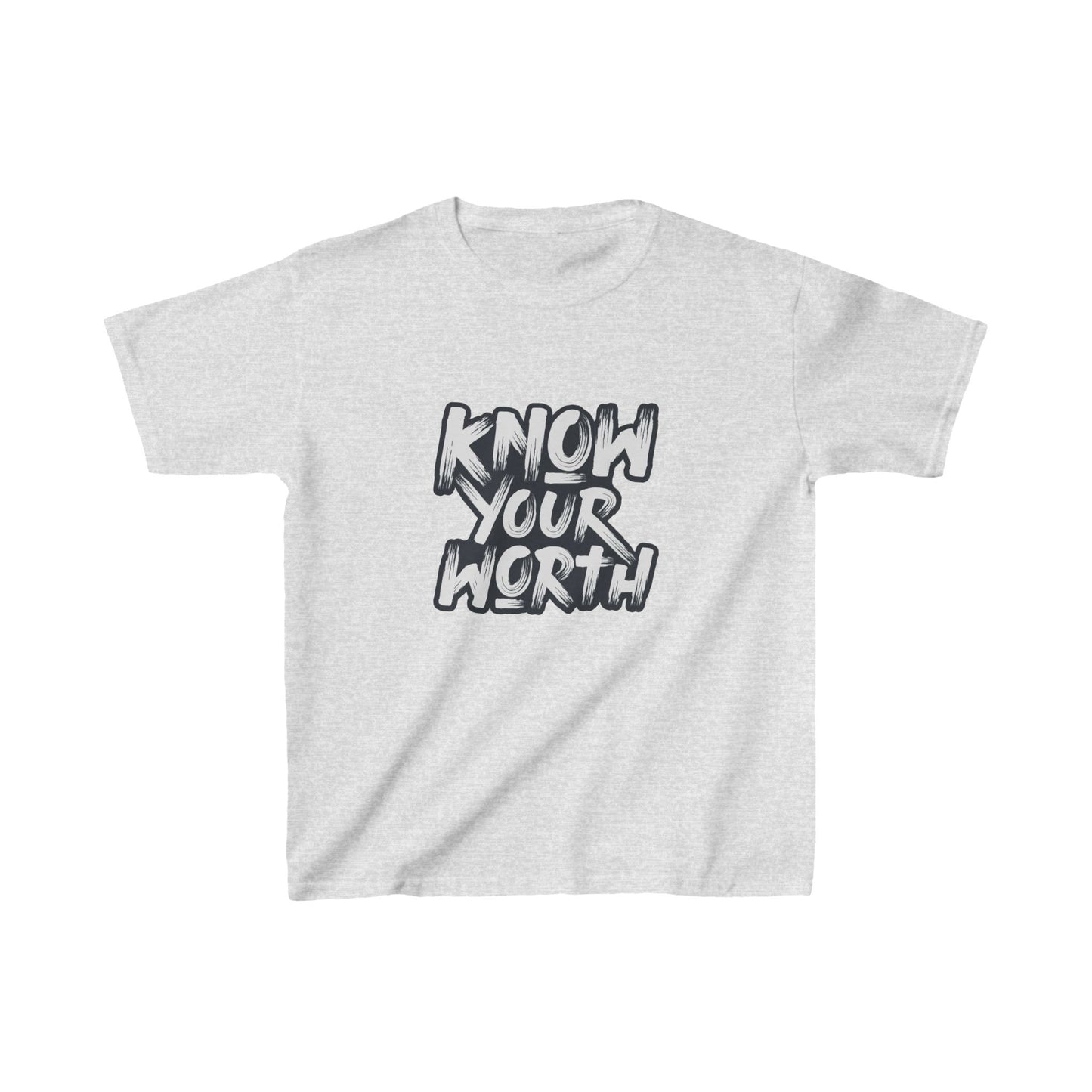 Know Your Worth Kids Heavy Cotton™ Tee