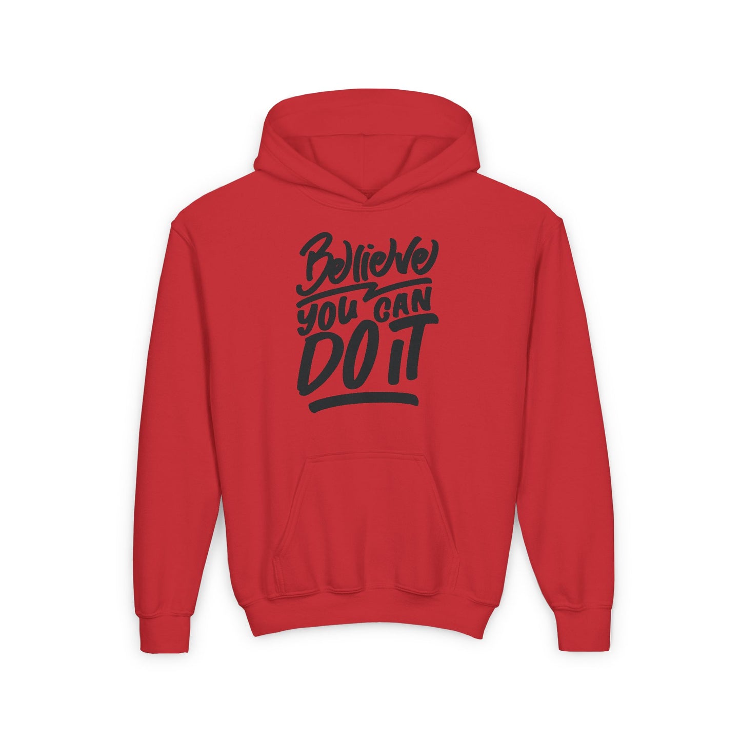 Believe You Can Do It Youth Heavy Blend Hooded Sweatshirt