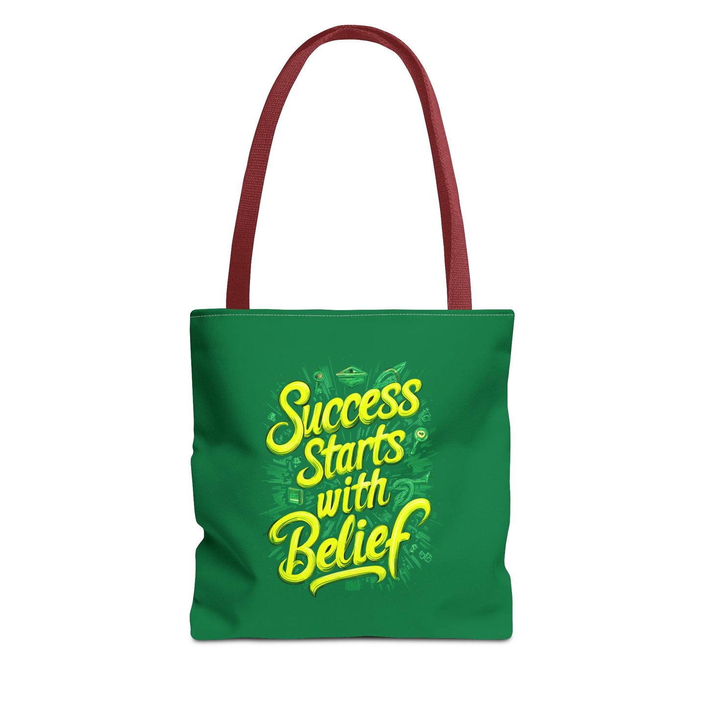 Success Starts With Belief Tote Bag (AOP)