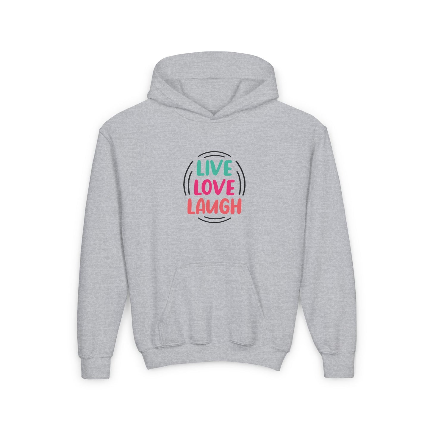Live Love Laugh Youth Heavy Blend Hooded Sweatshirt