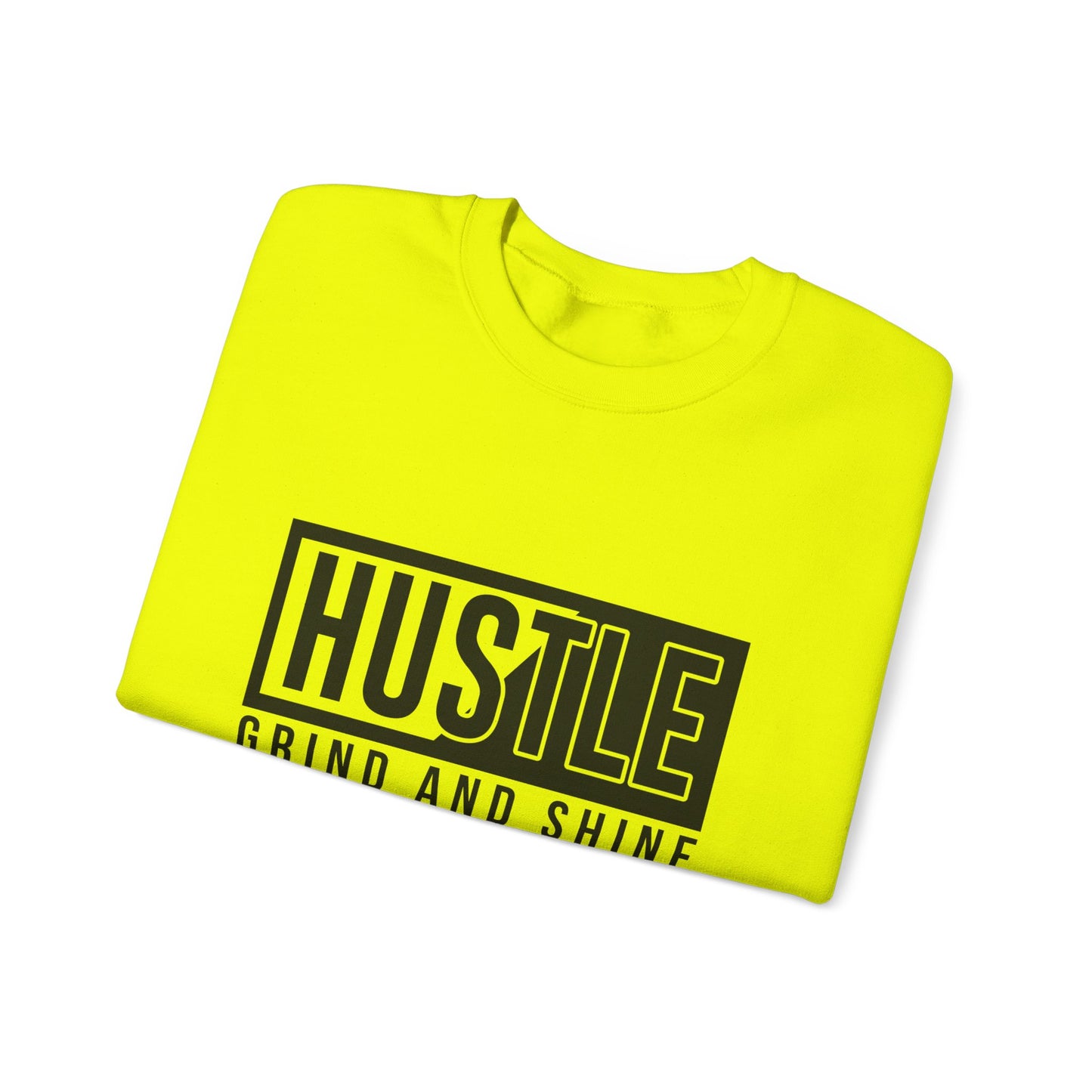 Hustle Grind And Shine Unisex Heavy Blend™ Crewneck Sweatshirt