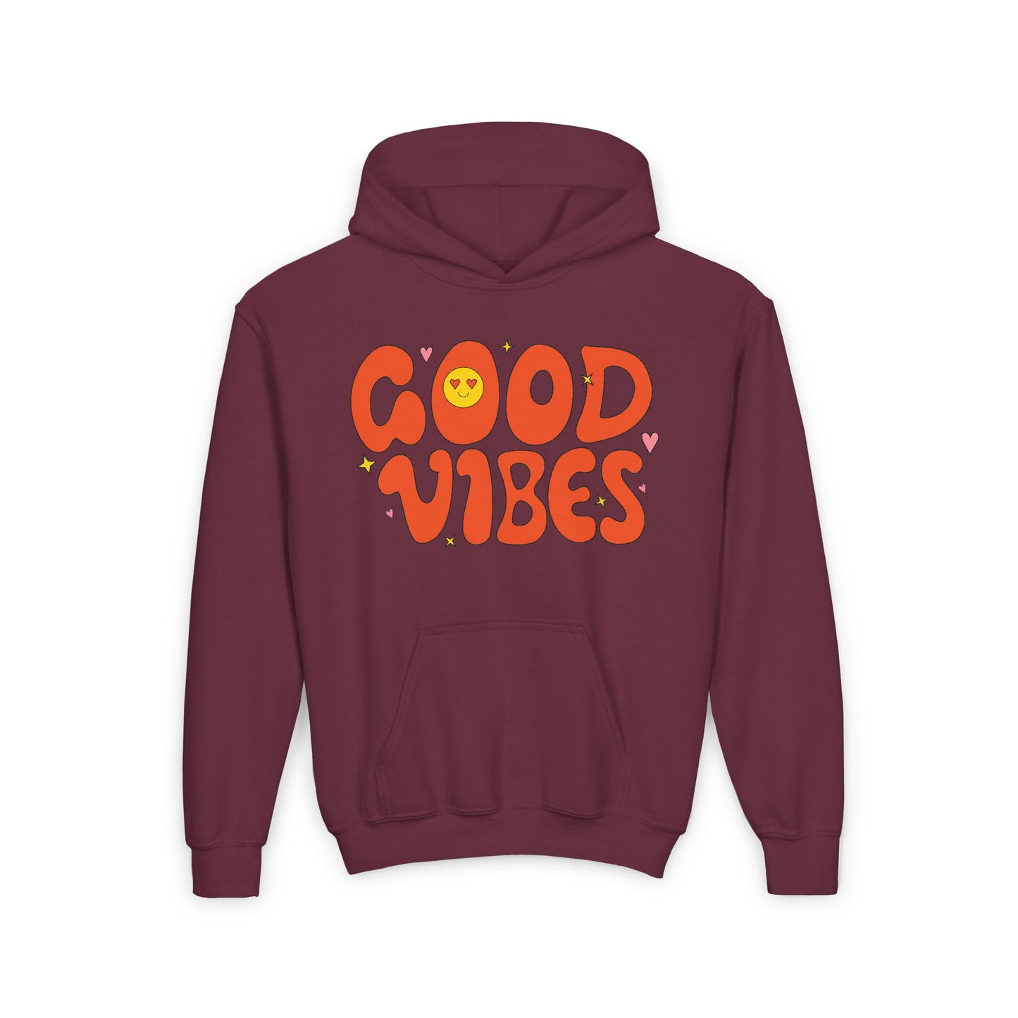 Good Vibes Youth Heavy Blend Hooded Sweatshirt