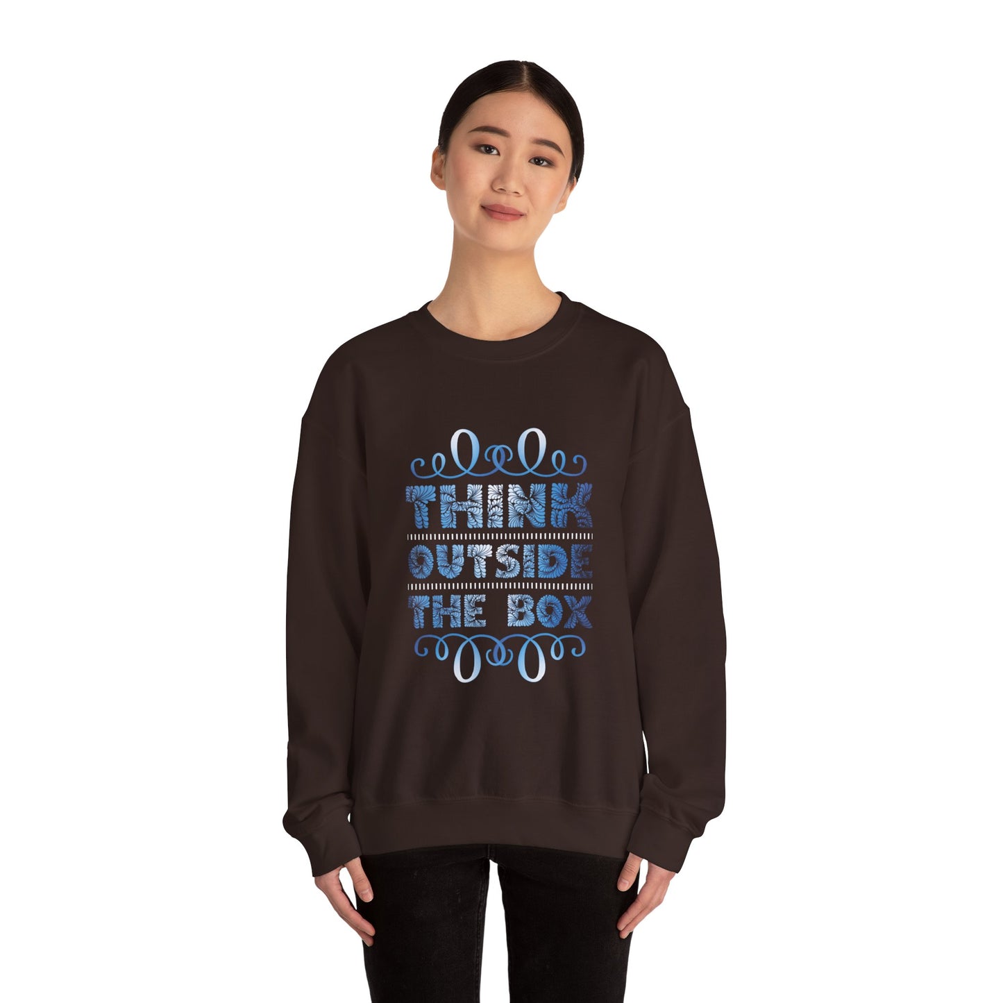 Think Outside The Box Unisex Heavy Blend™ Crewneck Sweatshirt
