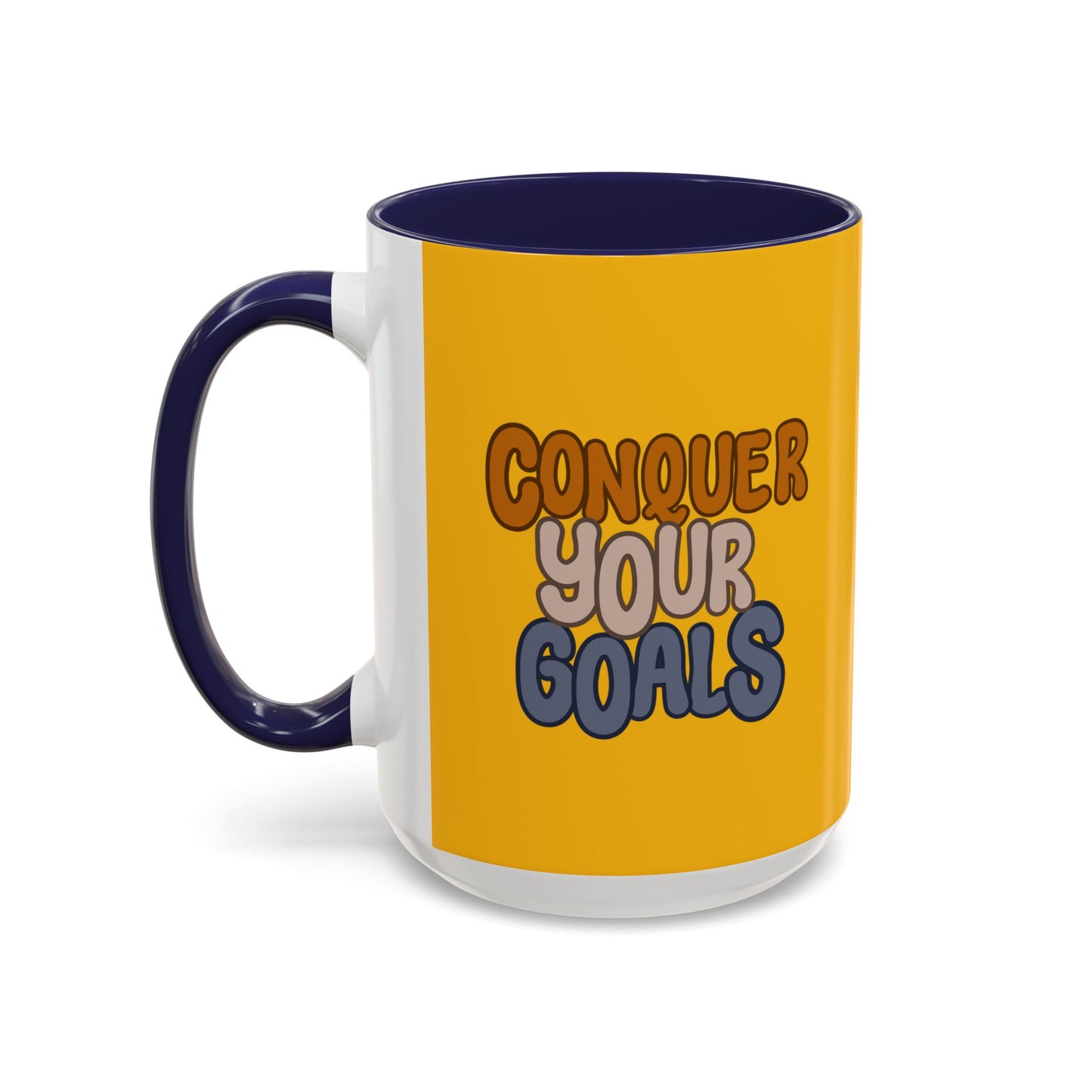 Conquer Your Goals Accent Coffee Mug (11, 15oz)
