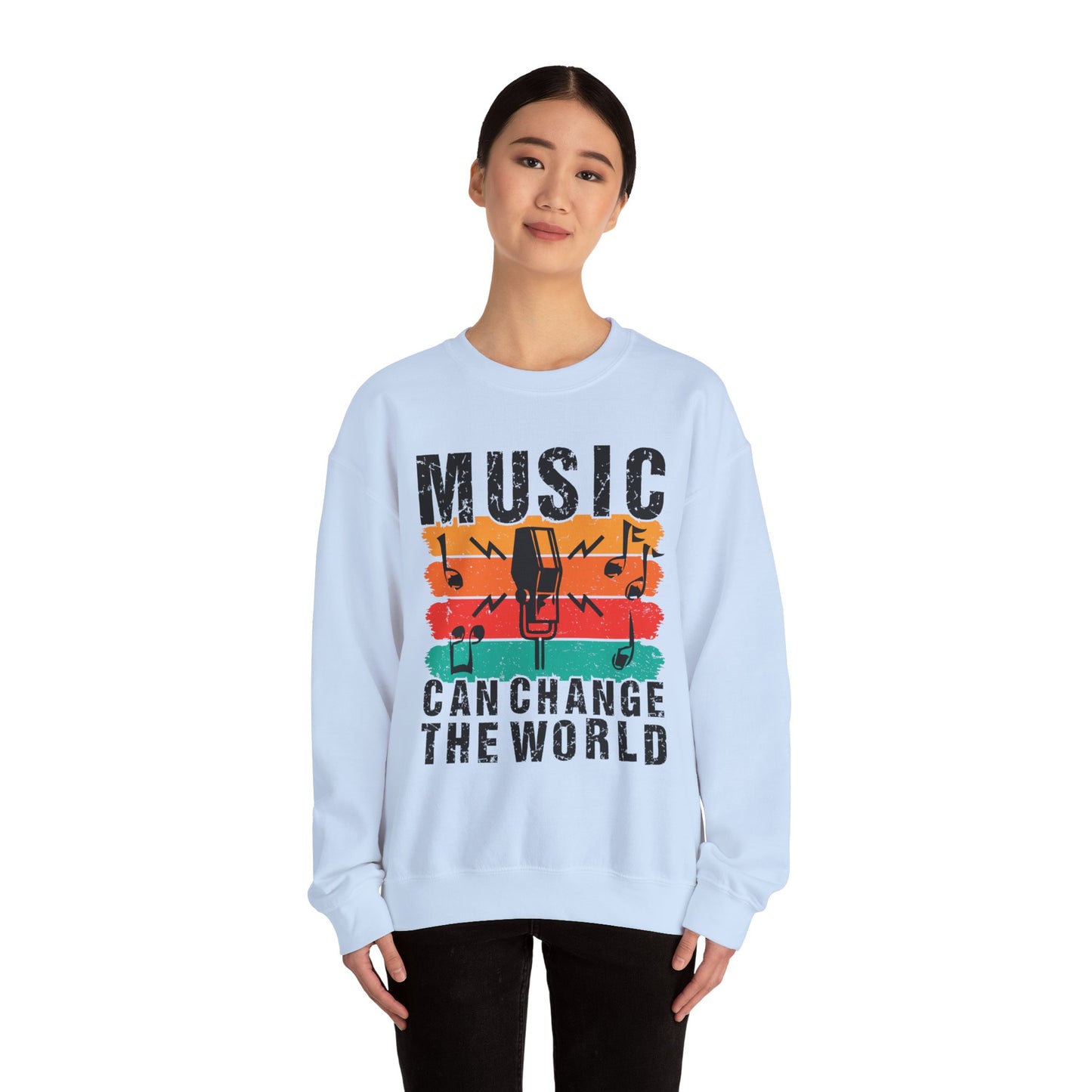 Music Can Change The World Unisex Heavy Blend™ Crewneck Sweatshirt