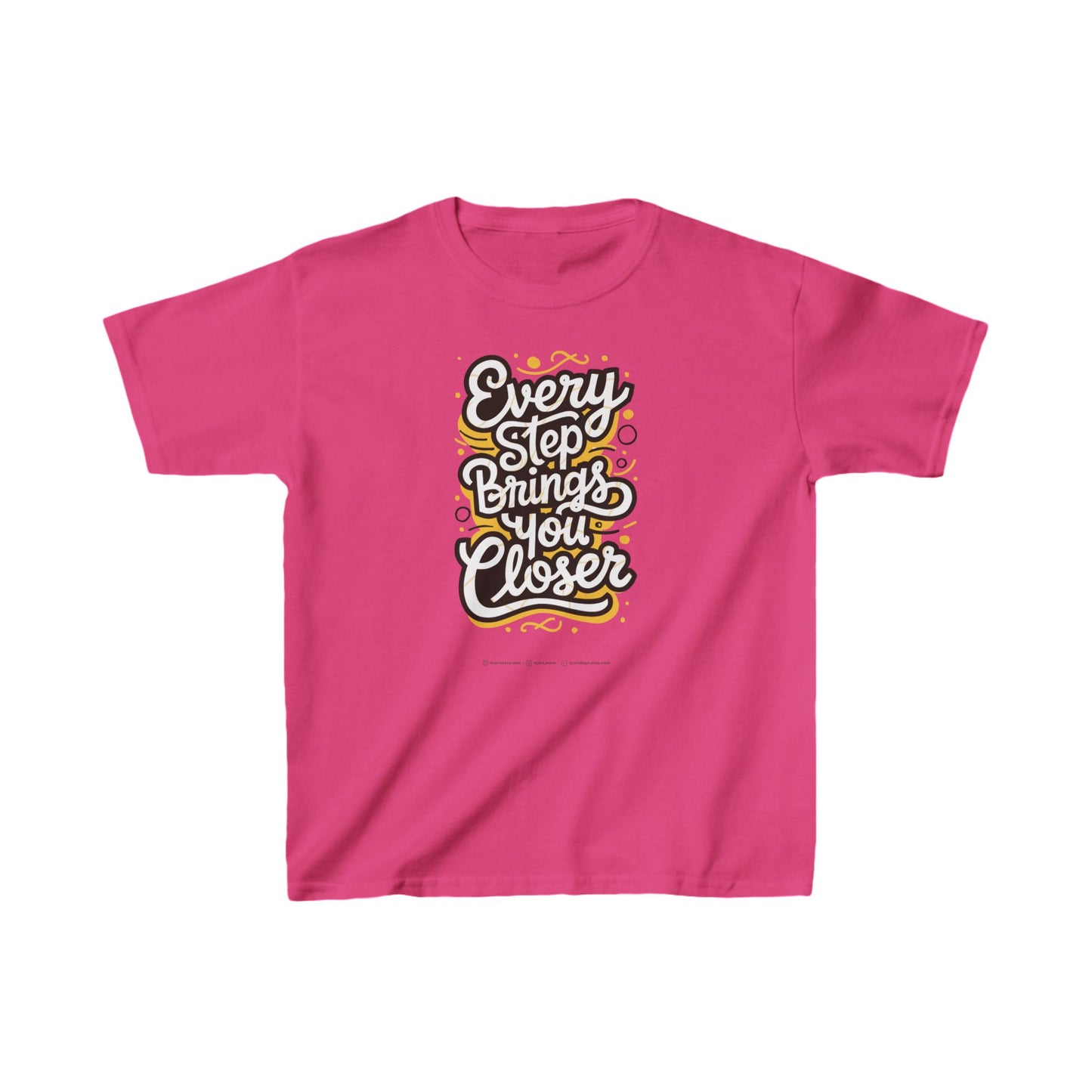Every Step Brings You Closer Kids Heavy Cotton™ Tee