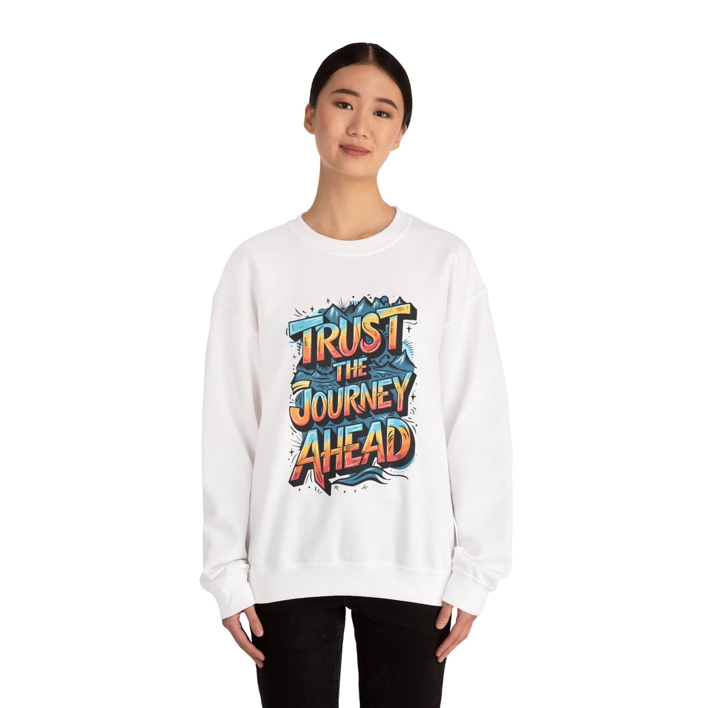 Trust The Journey Ahead Unisex Heavy Blend™ Crewneck Sweatshirt