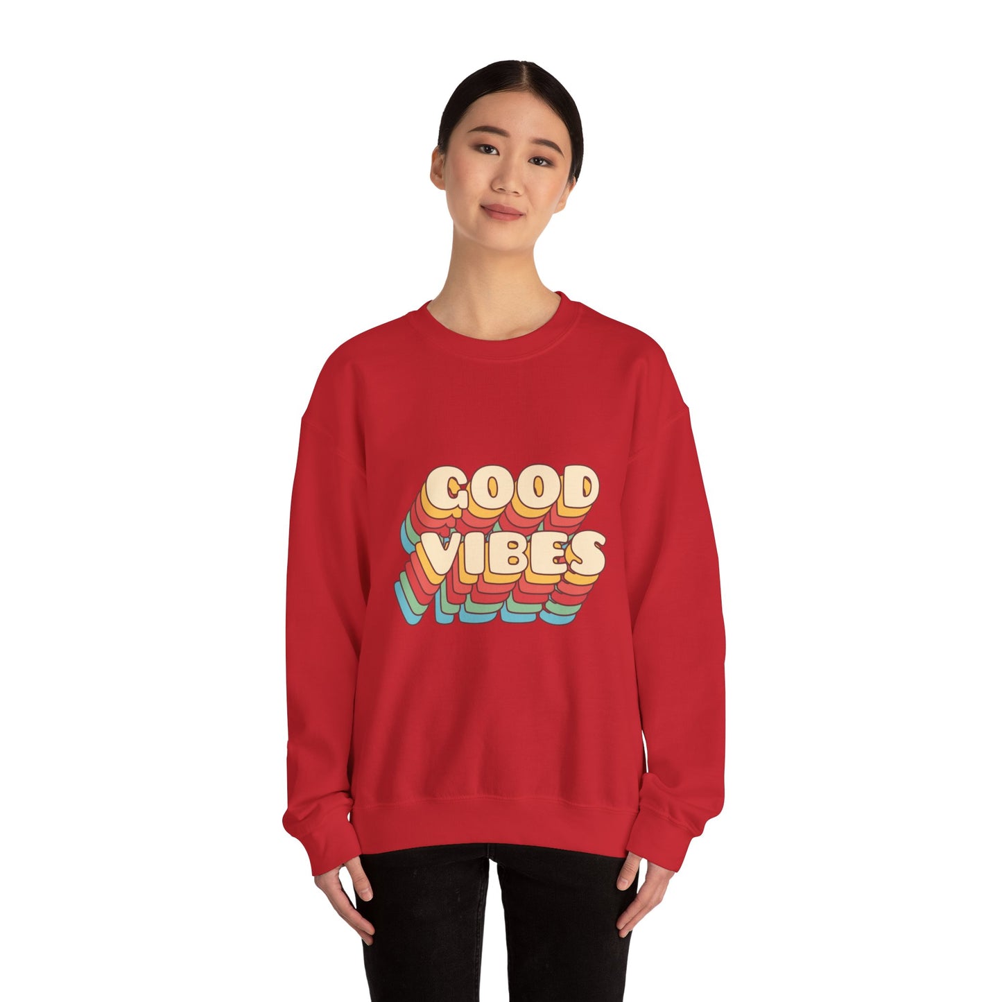 Good Vibes Unisex Heavy Blend™ Crewneck Sweatshirt
